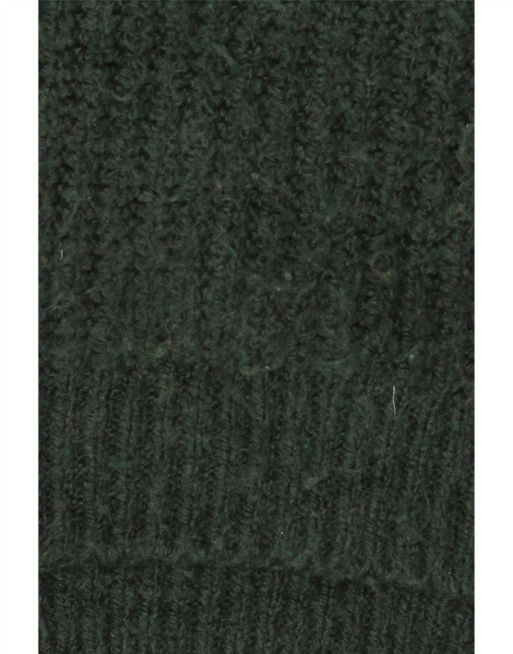 Suéter feminino Marks & Spencer com gola tartaruga Reino Unido 14 verde médio