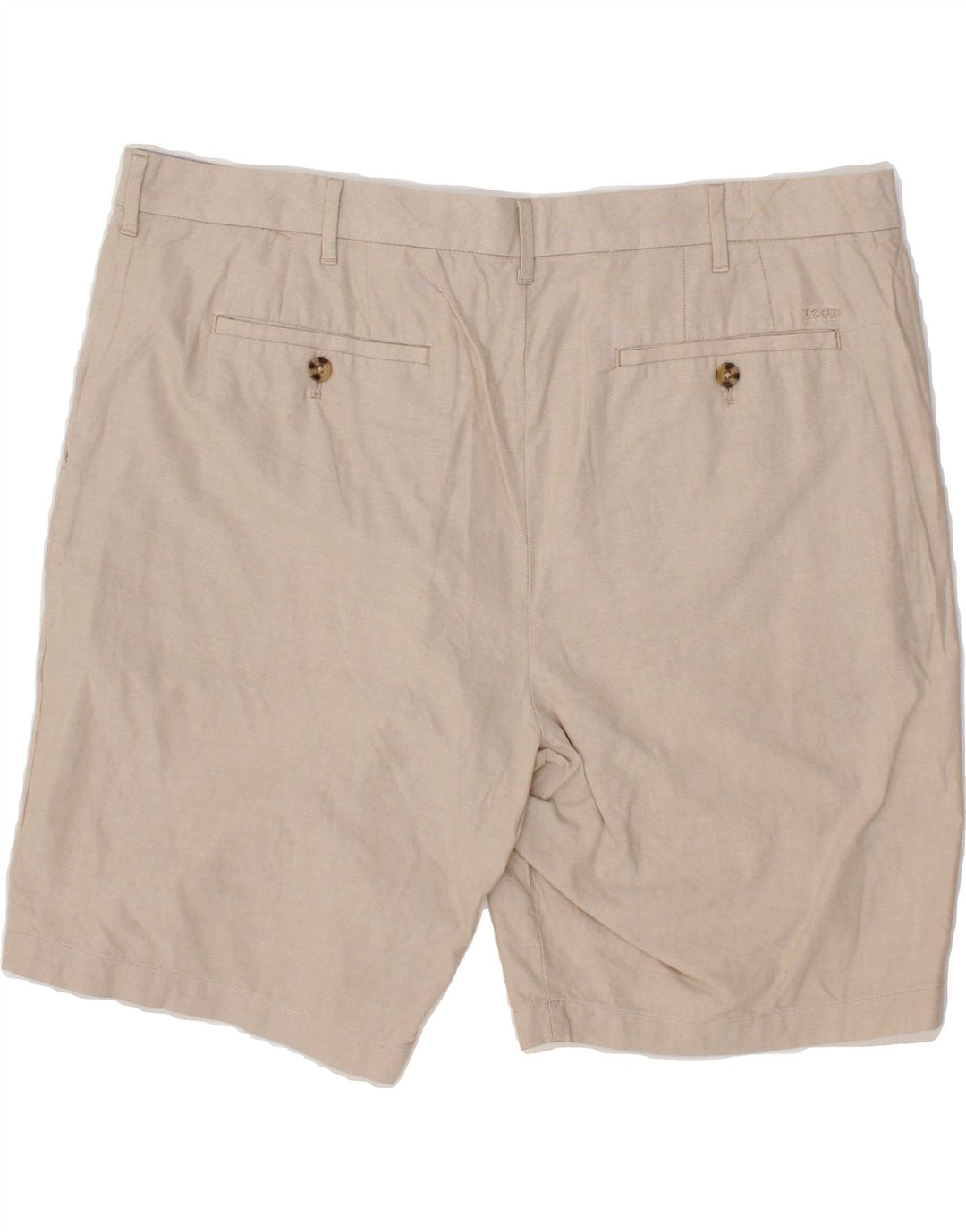 IZOD Mens Chino Shorts W40 XL Beige Cotton Vintage Izod and Second-Hand Izod from Messina Hembry 