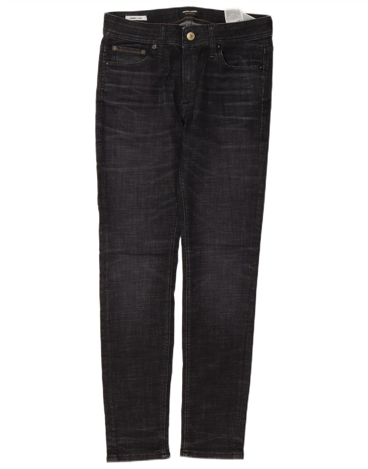 Jack & Jones Masculino Liam Skinny Jeans W30 L30 Cinza Algodão