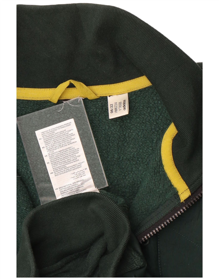Adidas Mens Tracksuit Top Jacket Médio Algodão Verde