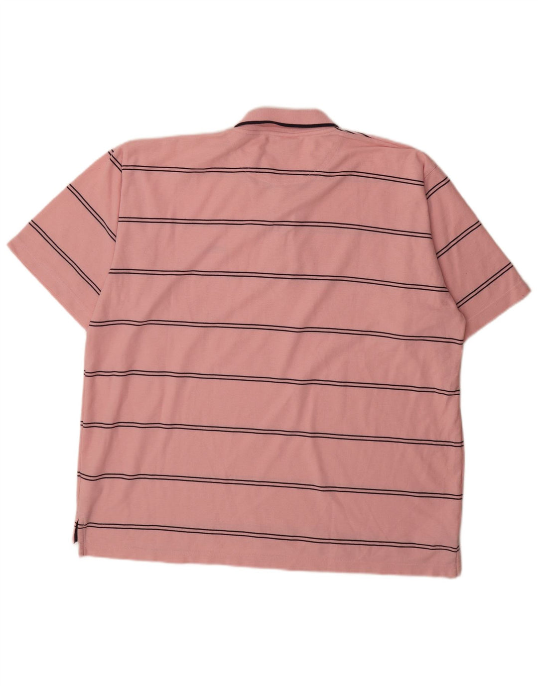 Camisa polo masculina Umbro 2XL poliéster listrado rosa