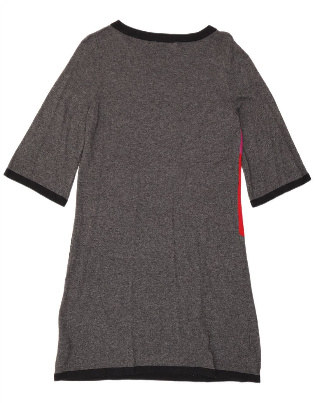 Vestido feminino Marks & Spencer Reino Unido 14 bloco colorido cinza médio