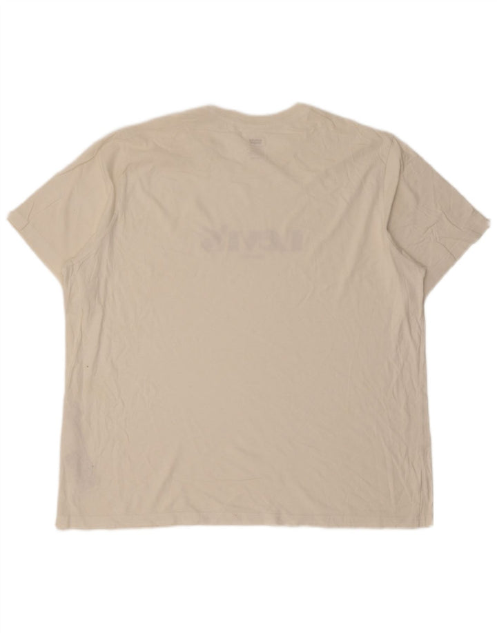 Camiseta masculina Levi's Relaxed Graphic Top XL de algodão branco