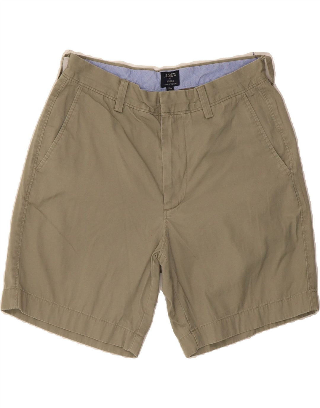J. CREW Mens Reade Chino Shorts W29 Small  Grey Vintage J. Crew and Second-Hand J. Crew from Messina Hembry 