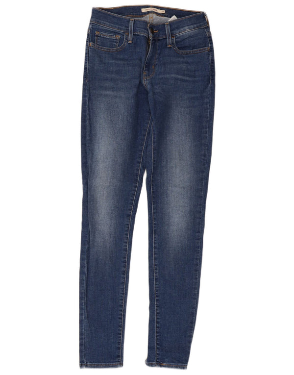 Calça jeans feminina Levi's 710 Super Skinny W27 L30 azul algodão