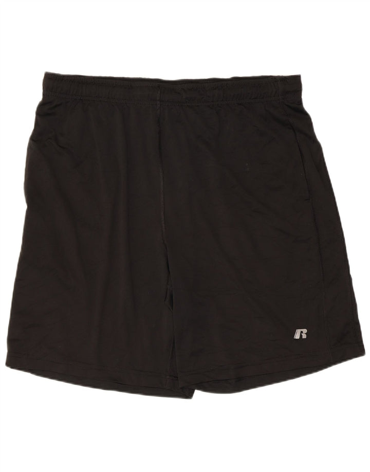 Russell Athletic Mens Sport Shorts Grande Poliéster Preto