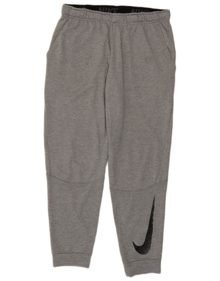 Calça esportiva Nike masculina Dri Fit Graphic Joggers grande cinza poliéster