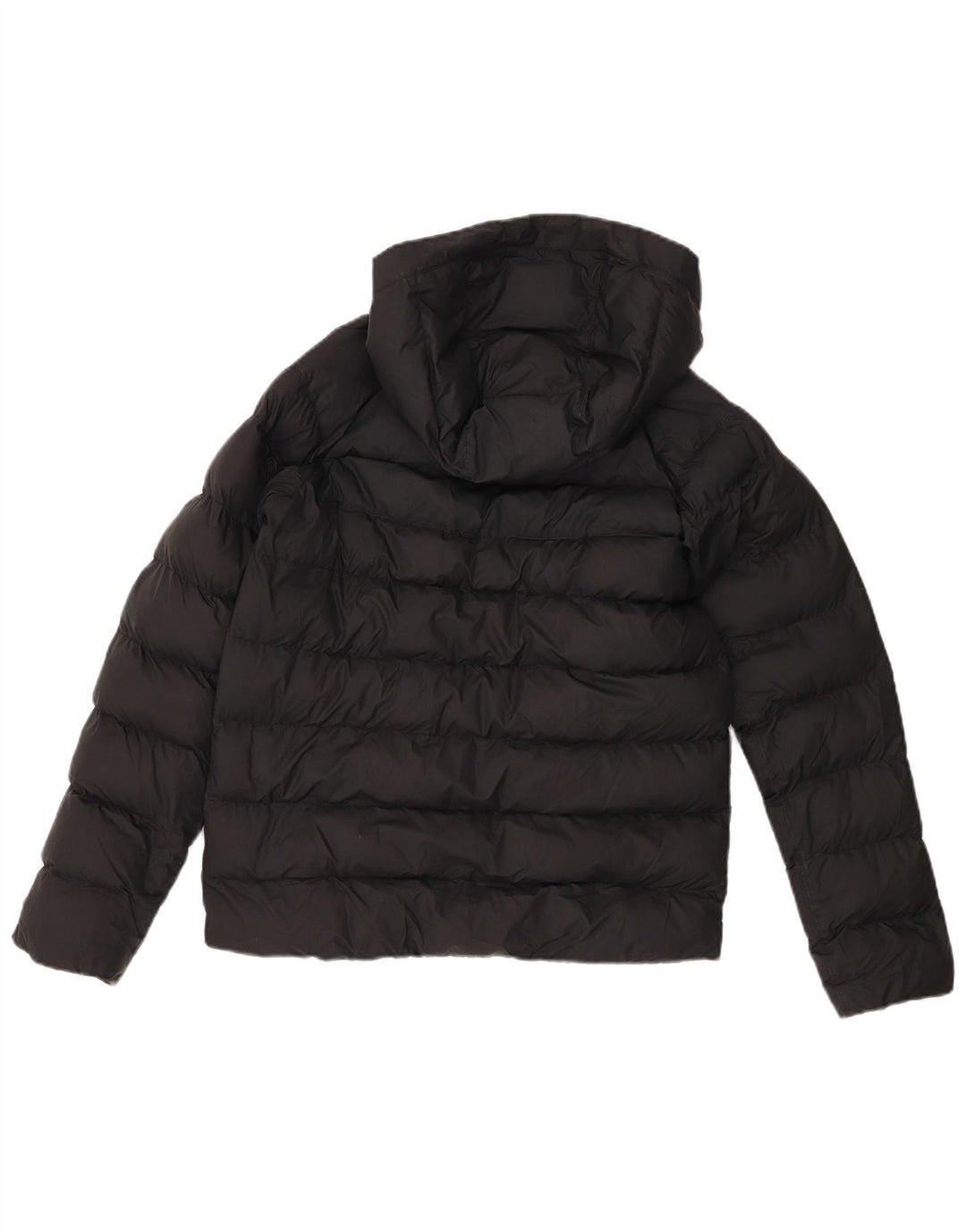 Jaqueta acolchoada com capuz Nike Boys 12-13 anos grande poliéster preto