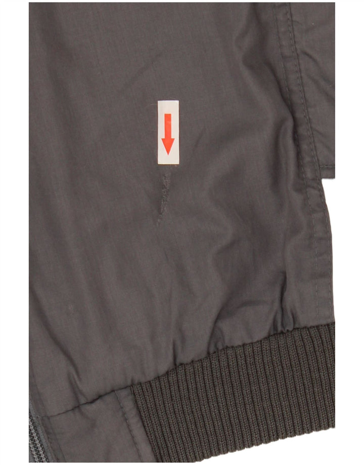 Canda Mens Bomber Jacket UK 40 Grande Poliéster Colourblock Cinza