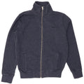 SUPERDRY Jaqueta masculina de agasalho XS azul marinho algodão manchado