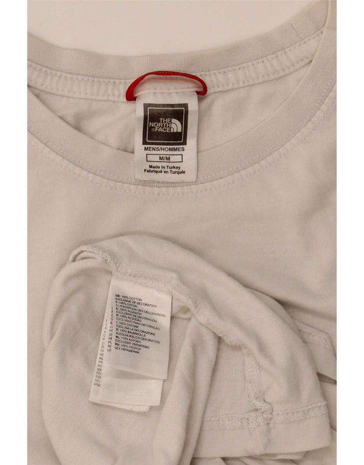 Camiseta gráfica masculina The North Face Top médio algodão branco