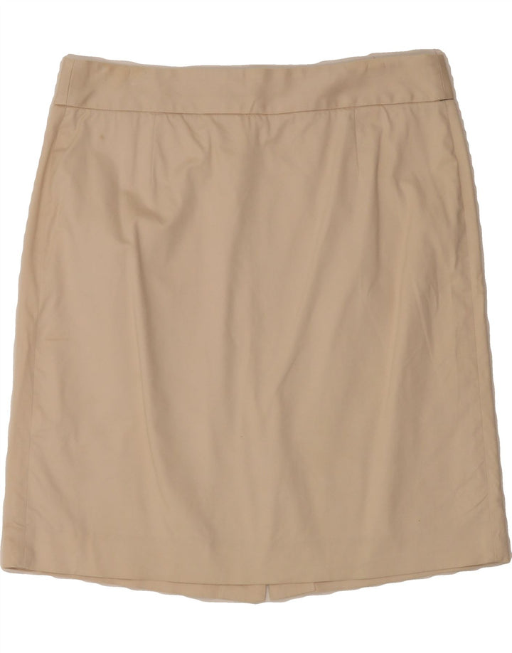 J. CREW Womens Straight Skirt US 12 Large W34  Beige Cotton Vintage J. Crew and Second-Hand J. Crew from Messina Hembry 