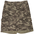 Shorts cargo feminino de cintura alta Marks & Spencer UK 12 médio W30 cáqui