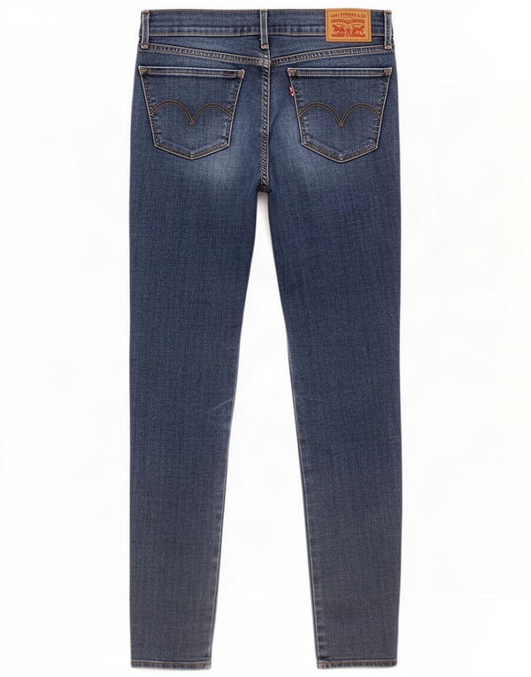 Calça jeans feminina Levi's 710 Super Skinny W28 L32 azul algodão