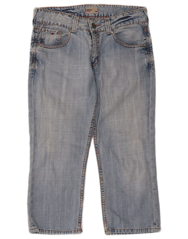 Jeans capri feminino Tommy Hilfiger W30 L21 algodão azul