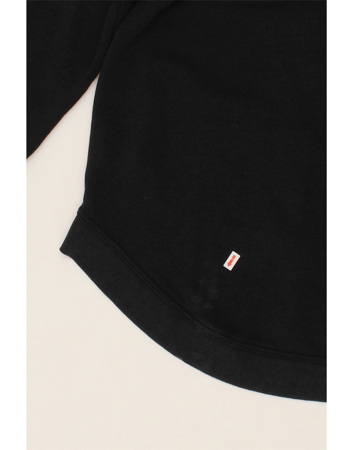 NIKE Womens Loose Fit Zip Hoodie Sweater UK 16 Large Black Cotton Vintage Nike and Second-Hand Nike from Messina Hembry 