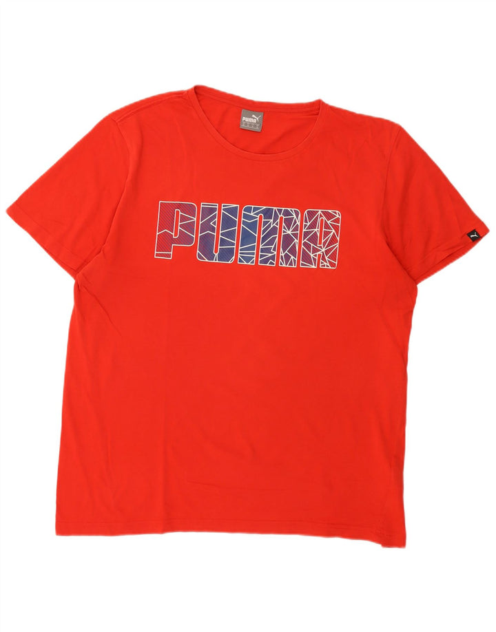 Puma Camiseta Masculina Graphic Top XL Algodão Vermelho