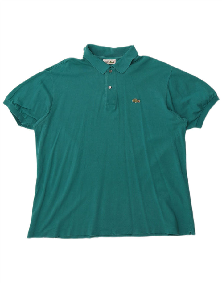 Camisa polo masculina Lacoste tamanho 5 grande algodão verde