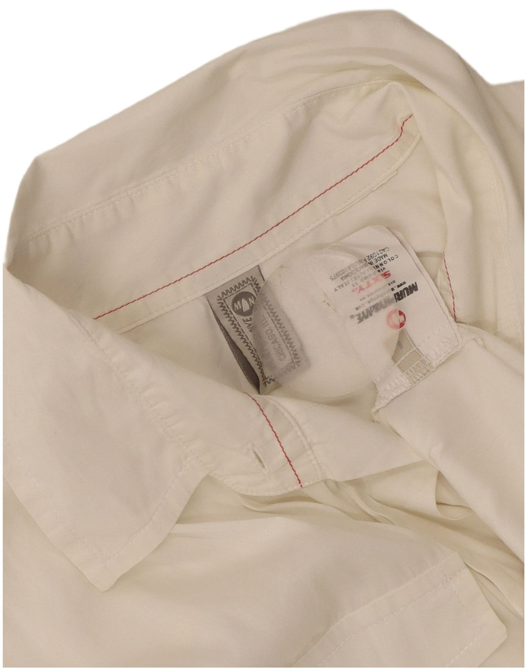 Blusa feminina Murphy & Nye UK 16 grande algodão branco