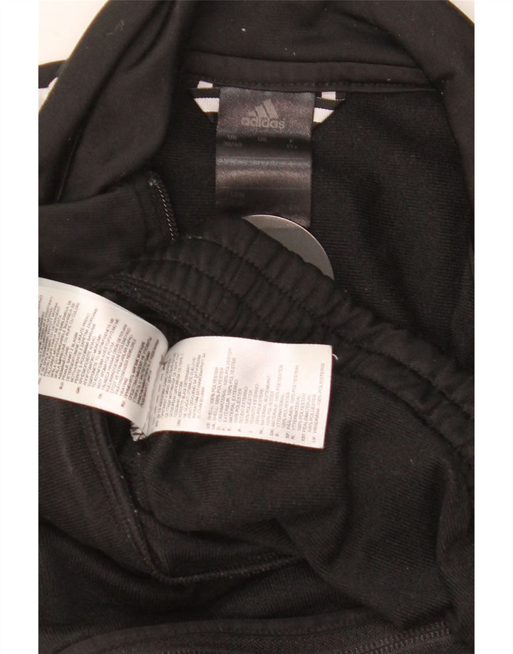 Adidas Mens Tracksuit Top Jacket UK 38/40 Médio Preto Poliéster