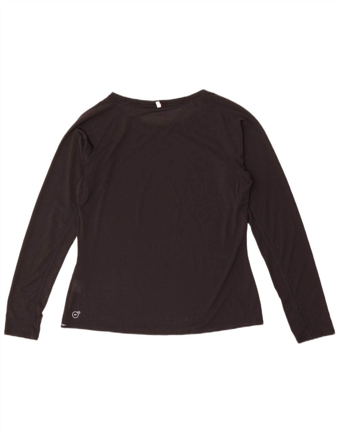 Top feminino Puma manga comprida UK 16 grande poliéster preto