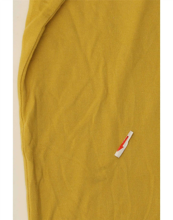 Camisa polo masculina Lotto listrada amarela média