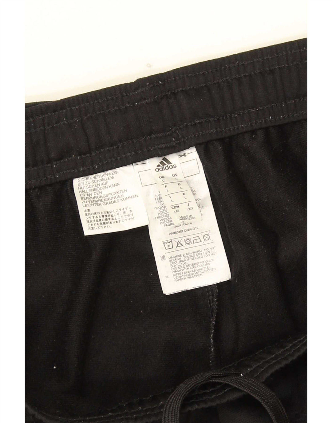 Adidas Mens Treino Calças Joggers Grande Poliéster Preto