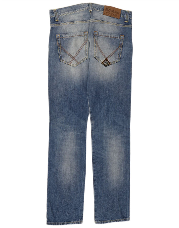 Roy Rogers Mens Straight Jeans IT 48 Médio W34 L35 Azul Algodão