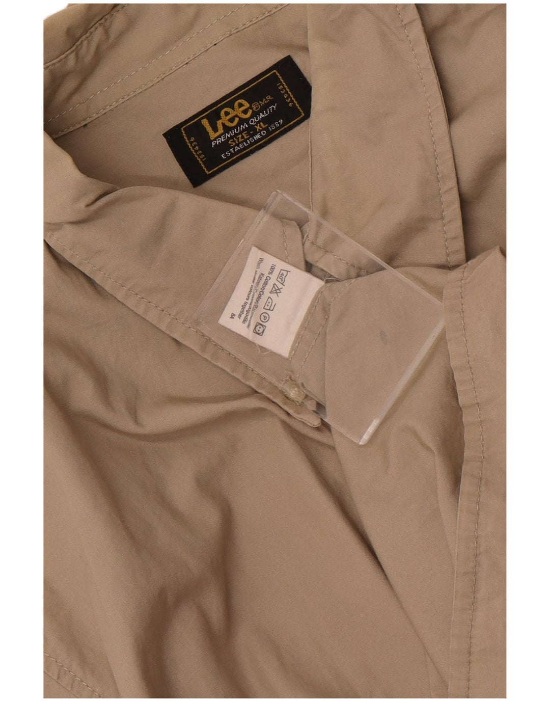 Camisa masculina Lee XL algodão bege