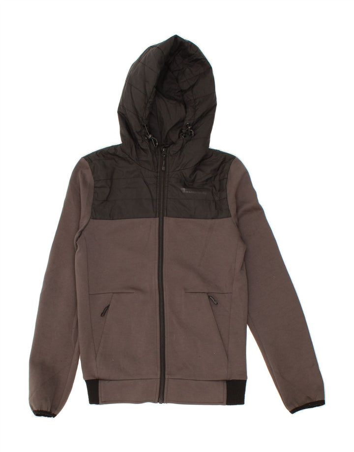 MOUNTAIN WAREHOUSE Womens IsoCool Zip Hoodie Sweater UK 2 2XS Grey Vintage Mountain Warehouse and Second-Hand Mountain Warehouse from Messina Hembry 