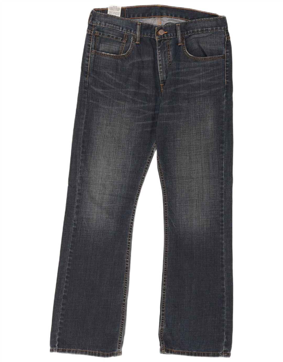 Levi's Masculino 527 Bootcut Jeans W34 L32 Azul Marinho Algodão