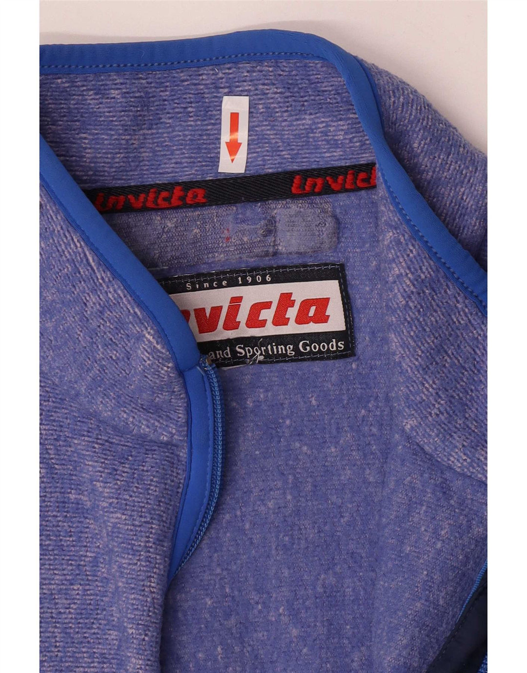 Invicta Womens Oversized Tracksuit Top Jacket UK 16 Large Blue Flecked
