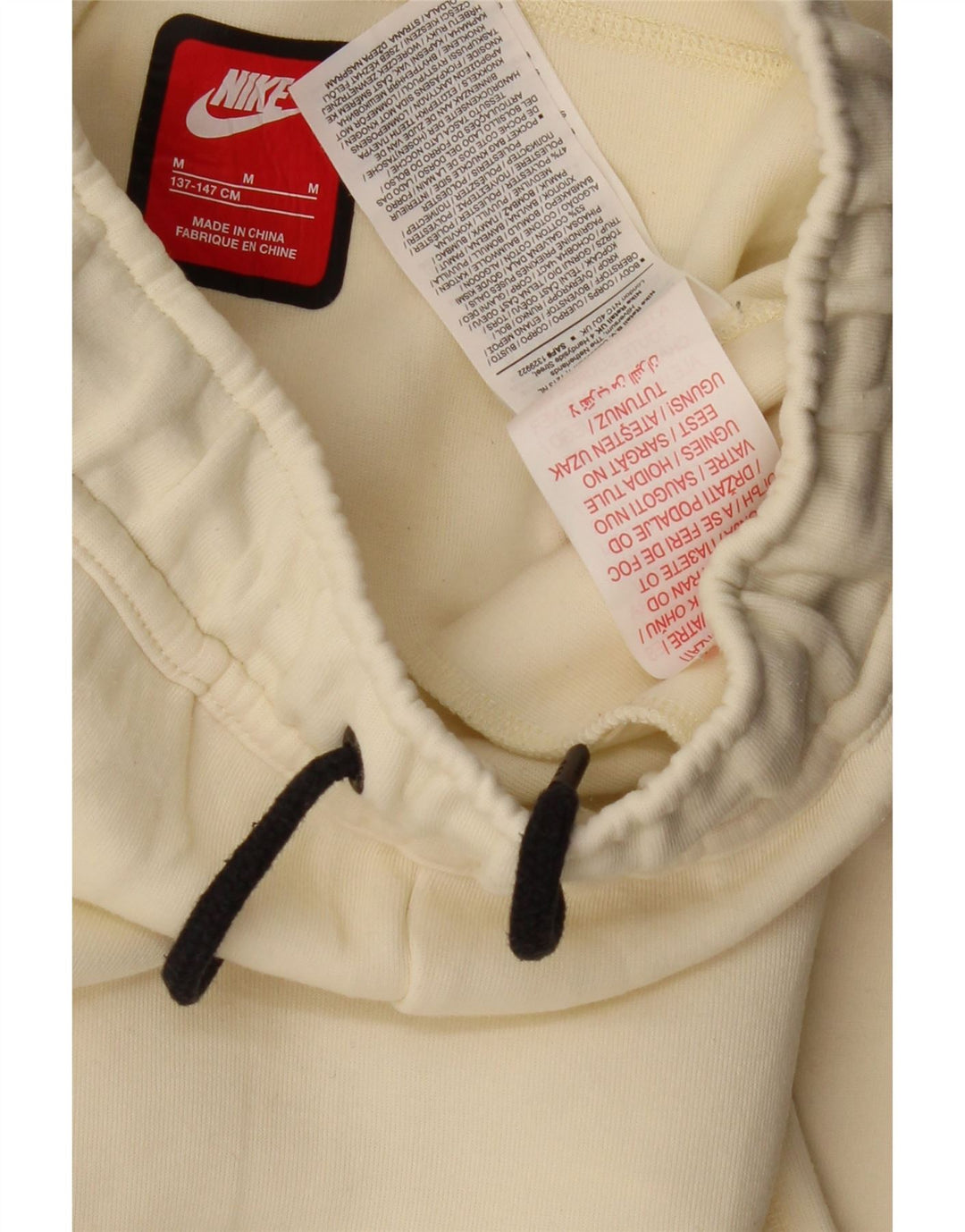 NIKE Meninos Calças de treino Joggers 10-11 anos Médio Off White