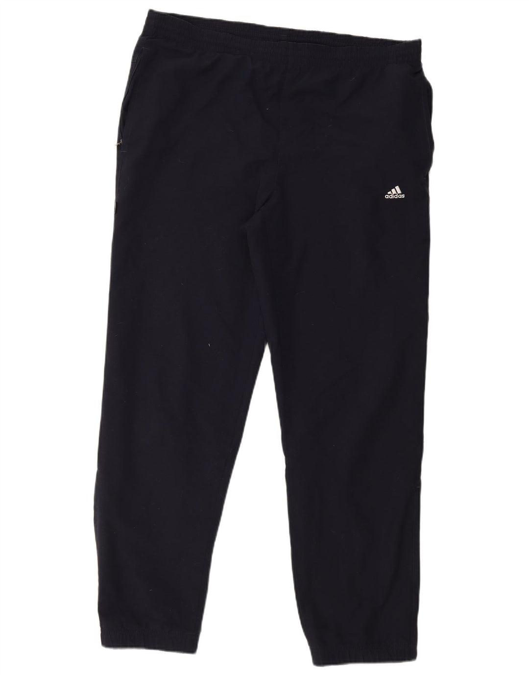 Calça de treino masculina Adidas Joggers grande poliéster azul marinho