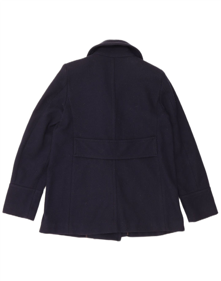 Marella Womens EMME Pea Coat UK 12 Médio Azul Marinho