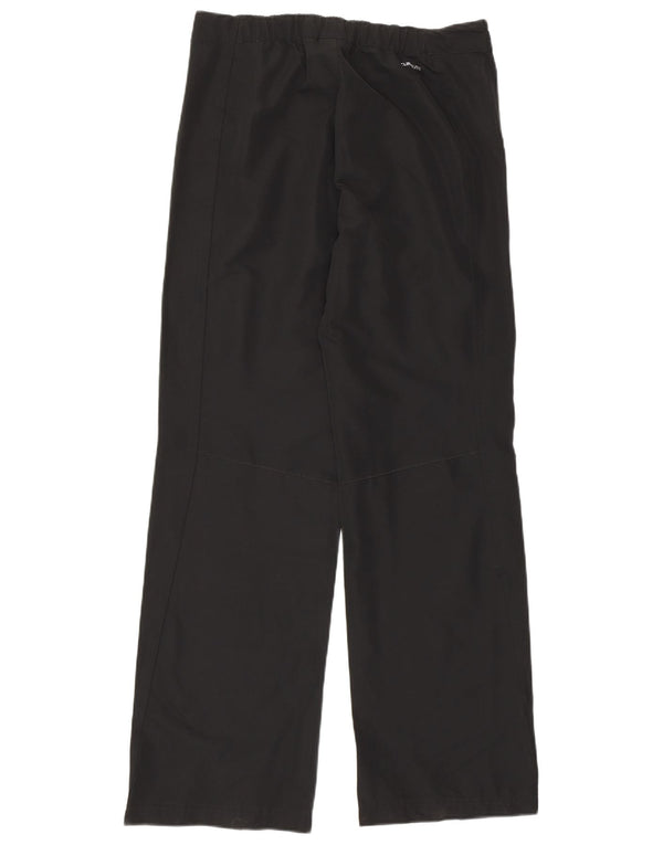 Calça reta feminina Adidas UK 12 médio W30 L31 poliéster preto