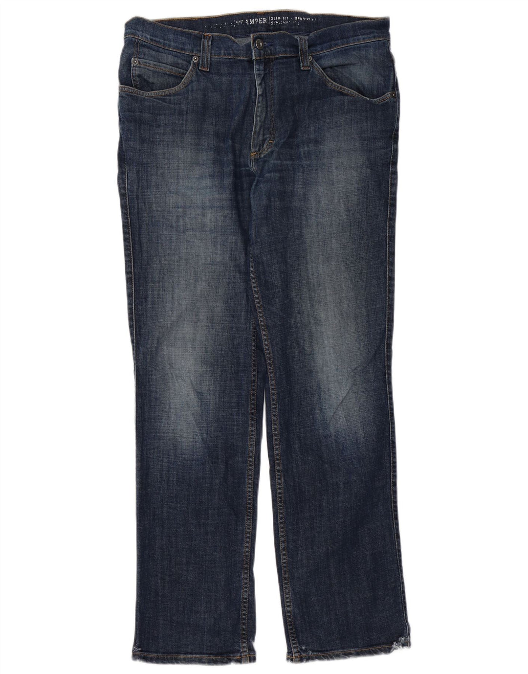 MUSTANG Mens Tramper Slim Jeans W36 L32 Azul Marinho