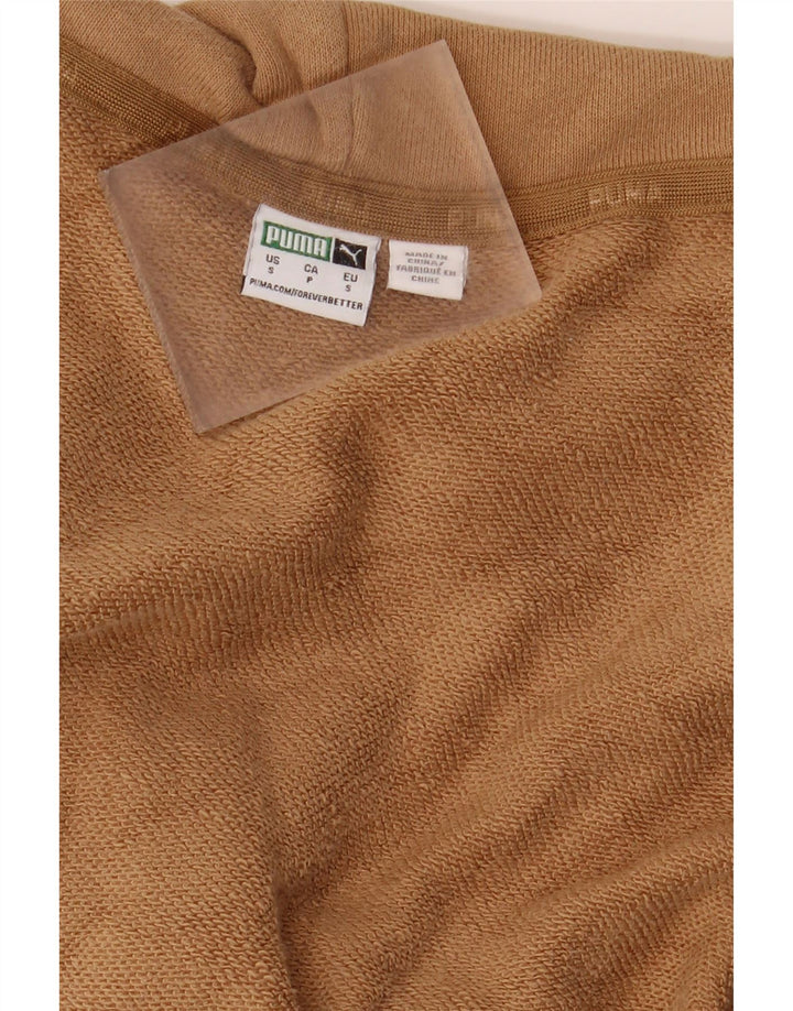 Jumper com capuz feminino grande PUMA UK 10 pequeno marrom