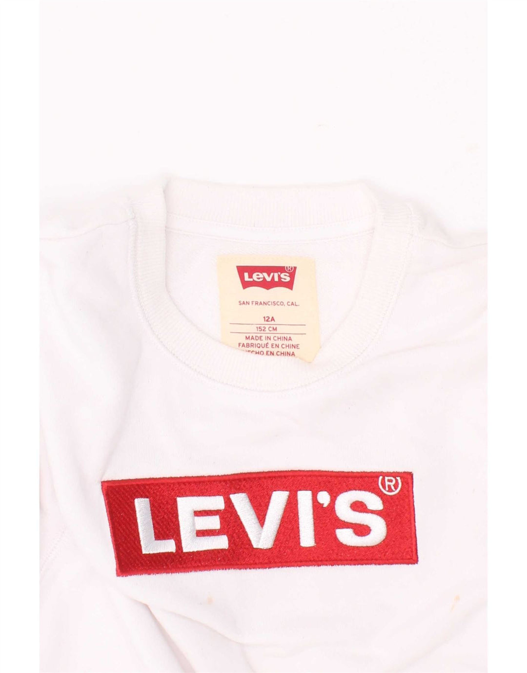 Moletom gráfico Levi's Boys 11-12 anos branco