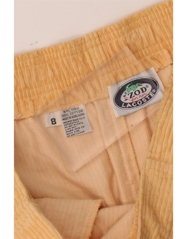 IZOD Womens Corduroy Skirt US 8 Medium W28  Beige Cotton Vintage Izod and Second-Hand Izod from Messina Hembry 