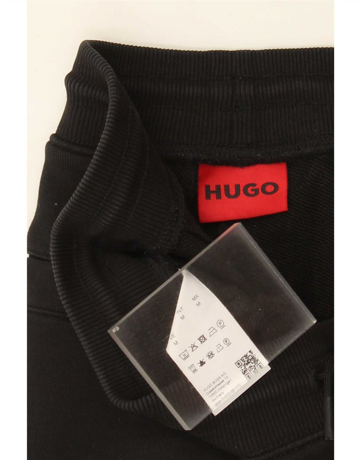 Hugo Boss Mens Sport Shorts Médio Algodão Preto