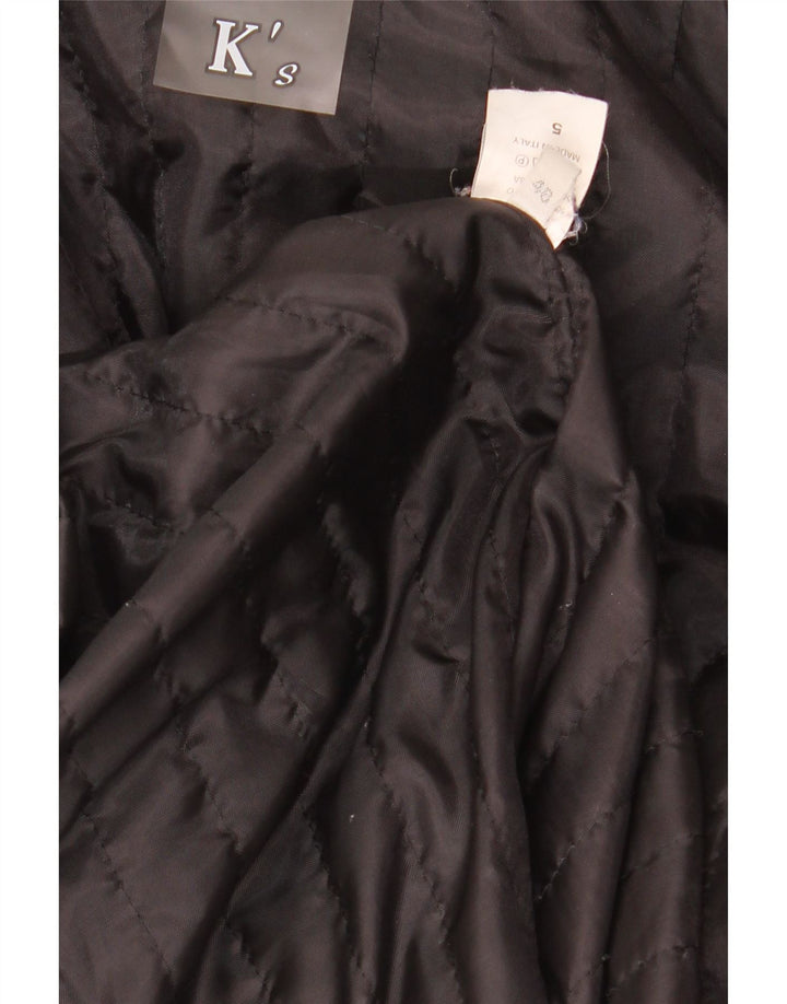 Jaqueta de couro feminina K'S IT 48 XL preta