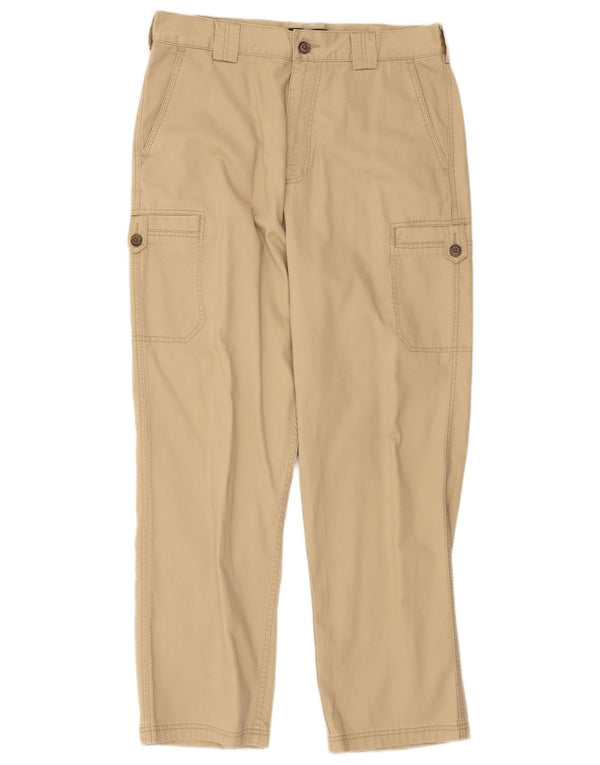 Calça cargo masculina Timberland Weathergear Straight W36 L30 algodão bege
