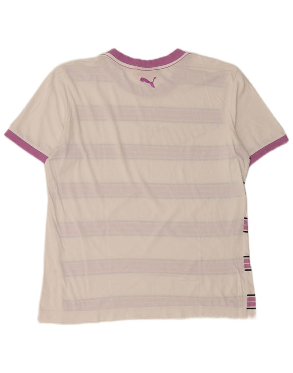 Camiseta masculina PUMA listrada branca média