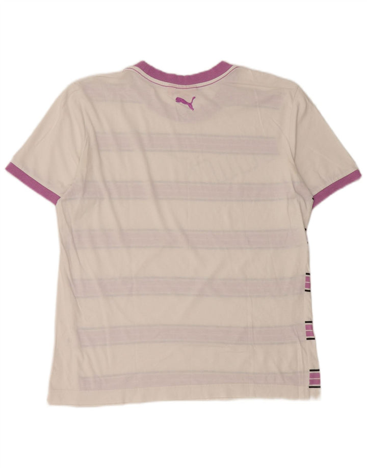 Camiseta masculina PUMA listrada branca média