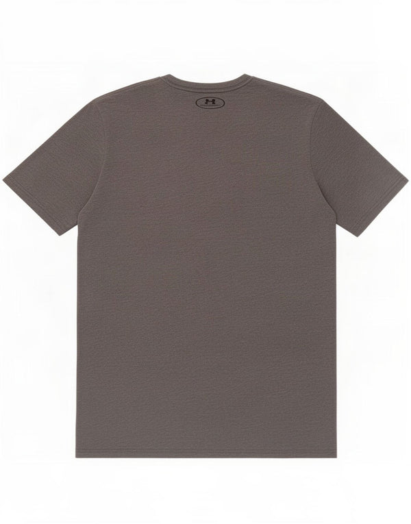 Camiseta masculina Under Armour Heat Gear Top cinza médio manchado de algodão