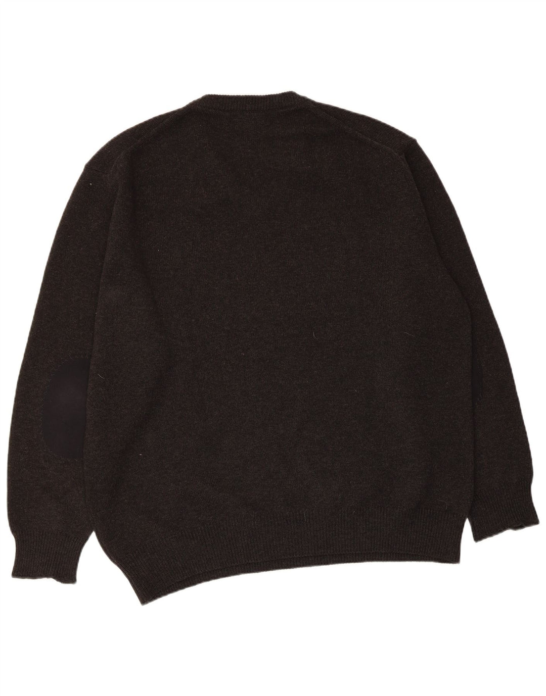 Suéter masculino Fred Perry com decote em V grande lã cinza