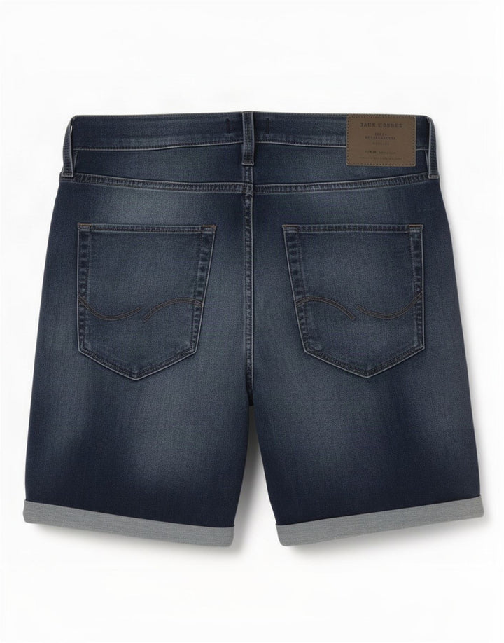 Shorts jeans masculino Jack & Jones pequeno W32 algodão azul