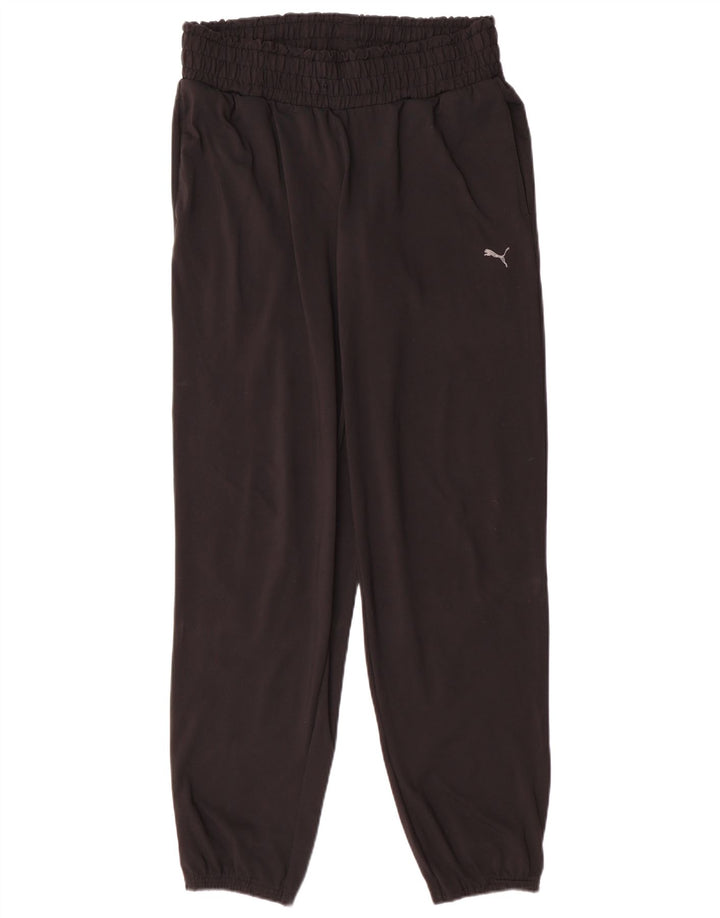 Calça de treino feminina Puma Joggers UK 12 poliéster preto médio