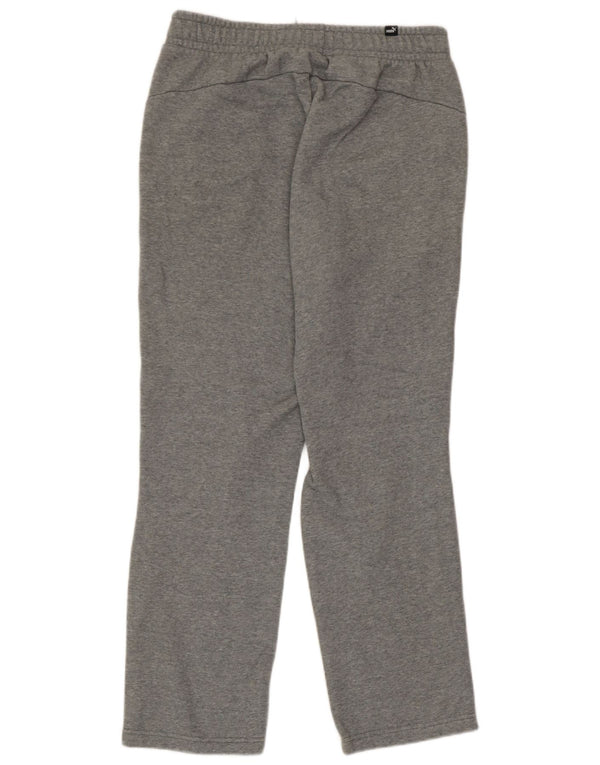 Calça de treino masculina Puma algodão cinza médio